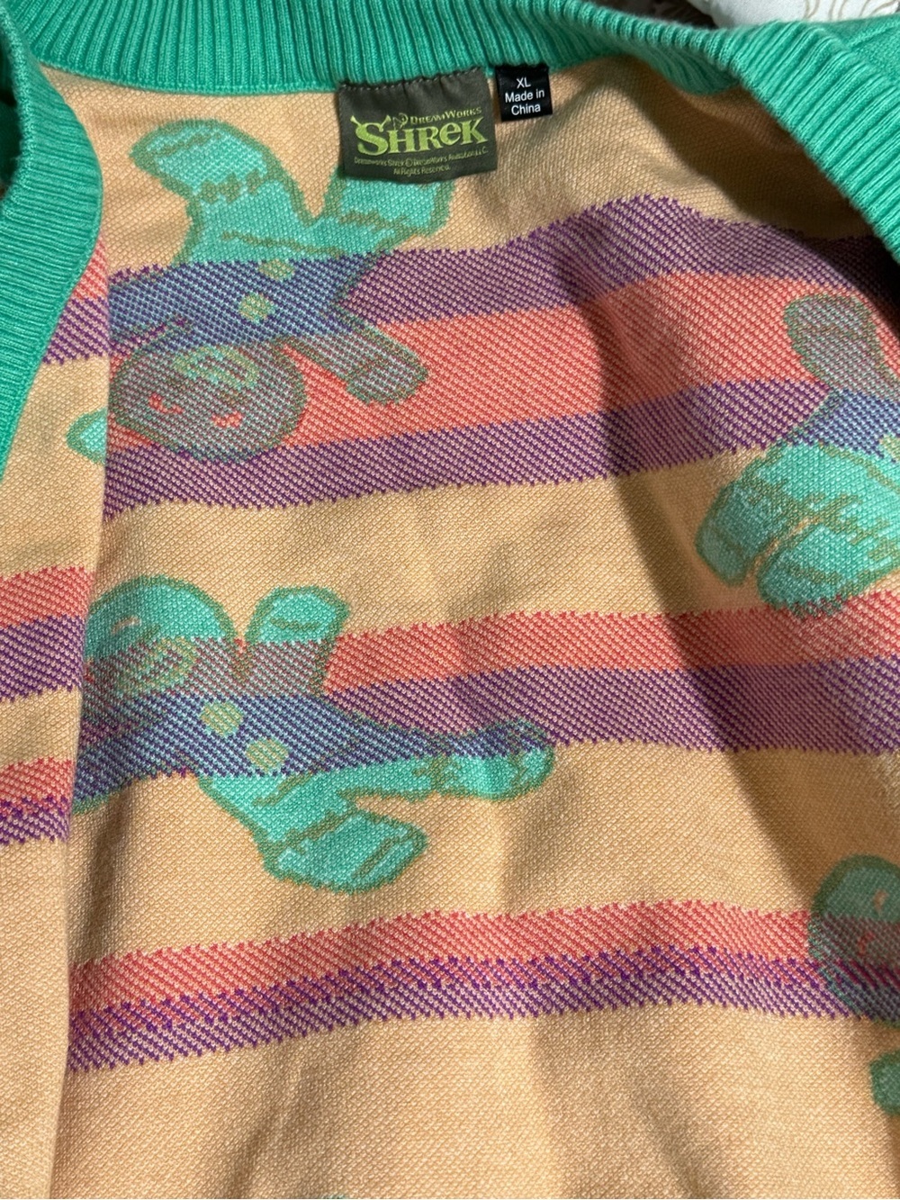 Green Gingerbread Button-Front Cardigan Sweater - Picture 6 of 6